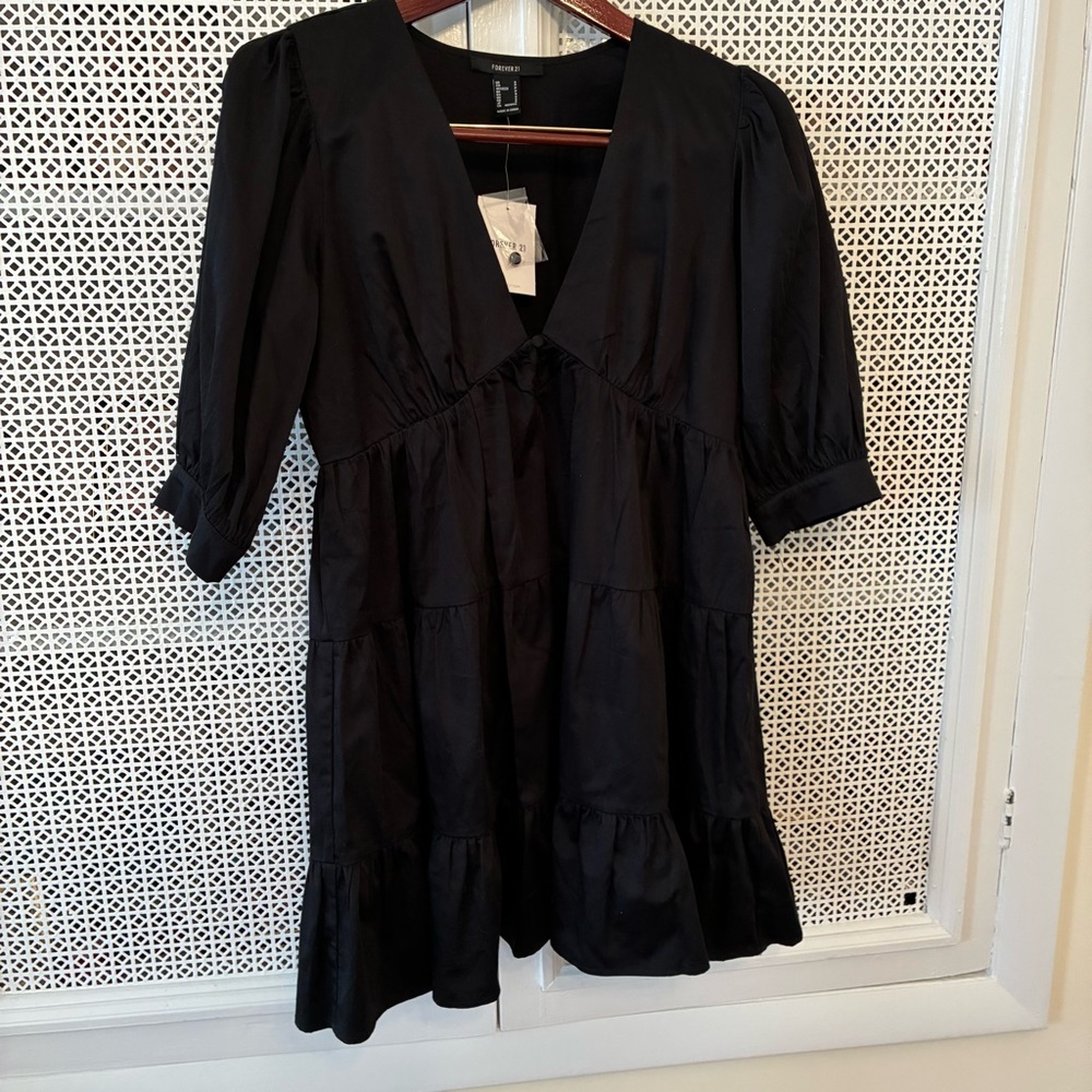 H&M Black Long Sleeve Dress